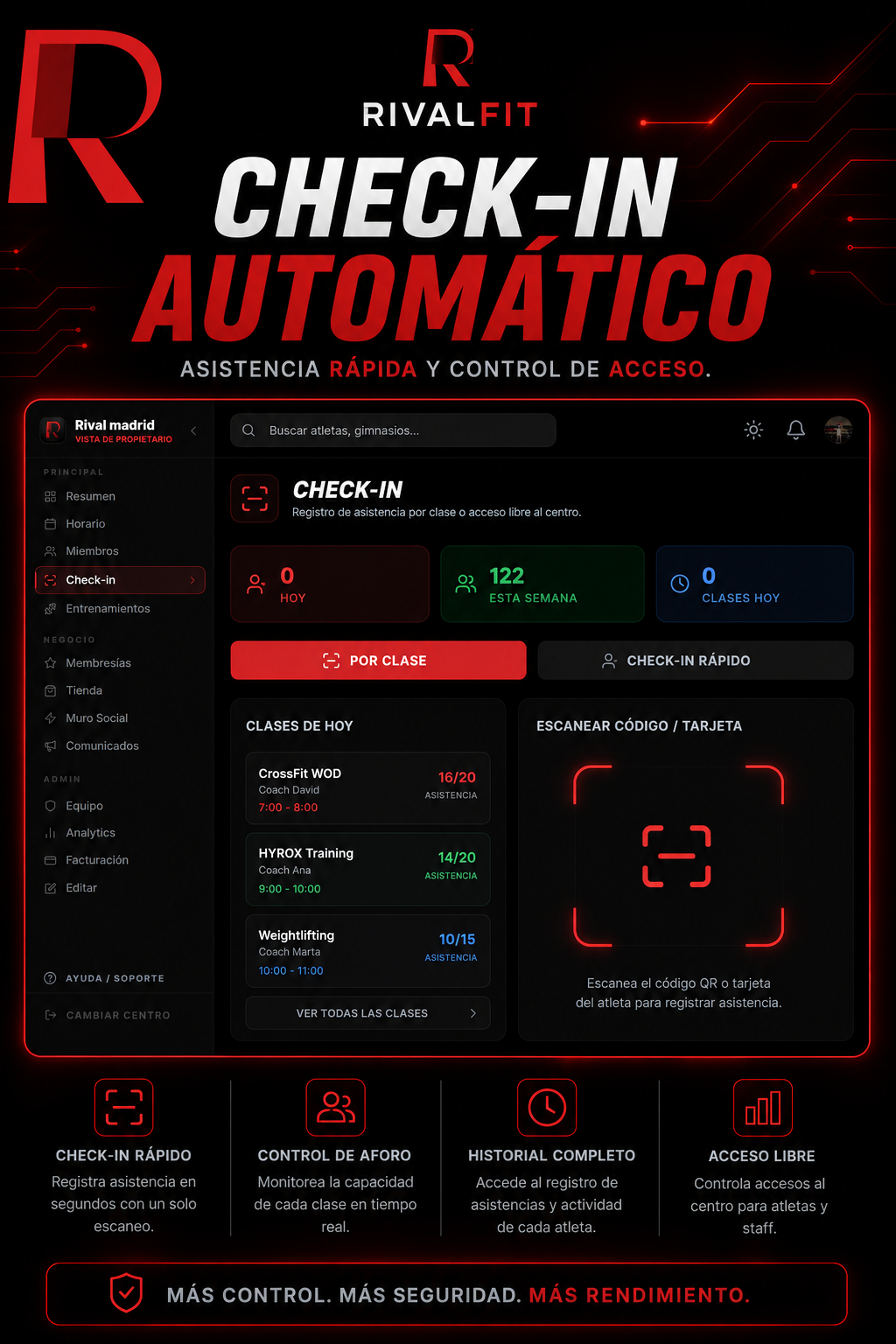 RivalFit Check-in — JGStudio